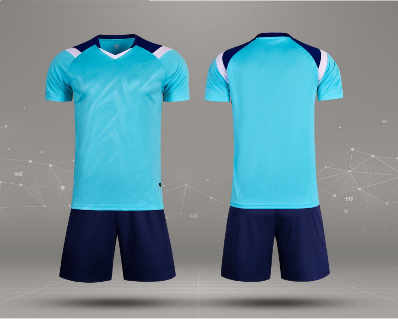 Men's Youth Custom Soccer Jersey Personalized Kids Kits Lake Blue