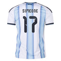 Argentina Giuliano Simeone 17 2026 Home Jersey