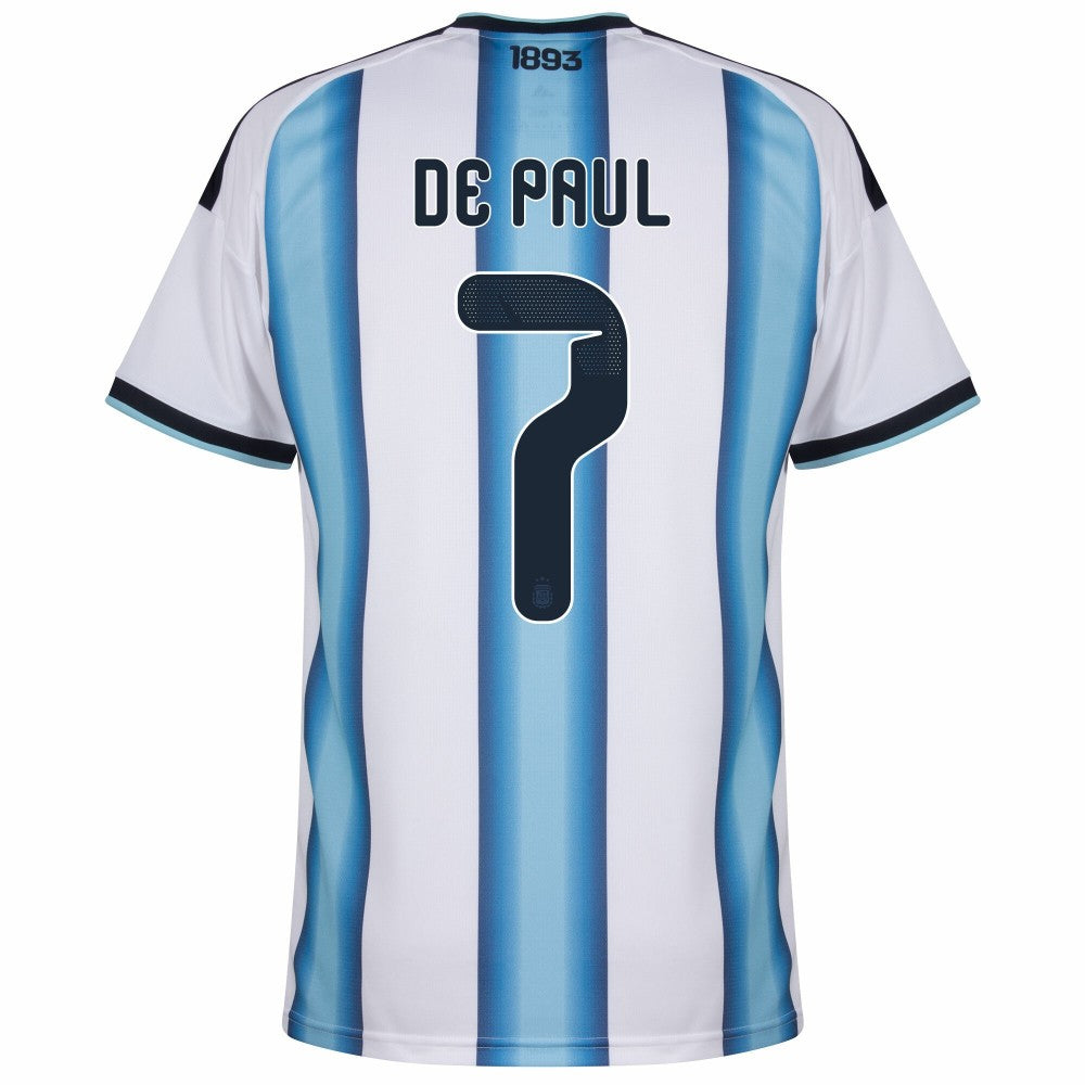 Argentina Rodrigo De Paul 7 2026 Home Jersey