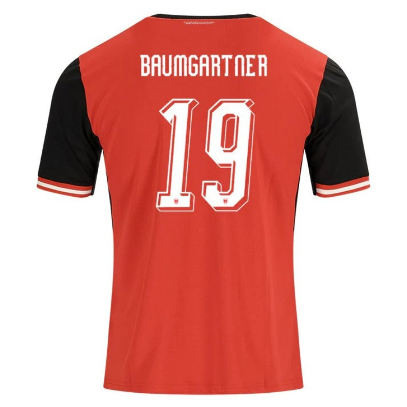 Austria Christoph Baumgartner 19 2026 Home Jersey