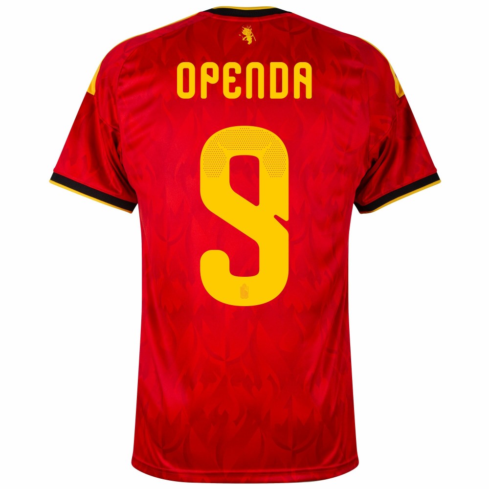 Belgium Openda 9 2026 Home Jersey