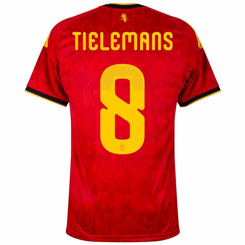 Belgium Tielemans 8 2026 Home Jersey