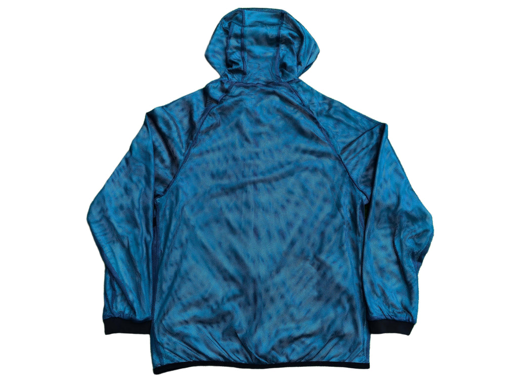 Brazil 2026 Mesh Full-Zip Hooded Jacket Blue
