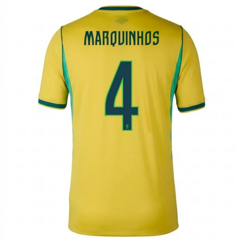 Brazil Marquinhos 4 2026 Home Jersey