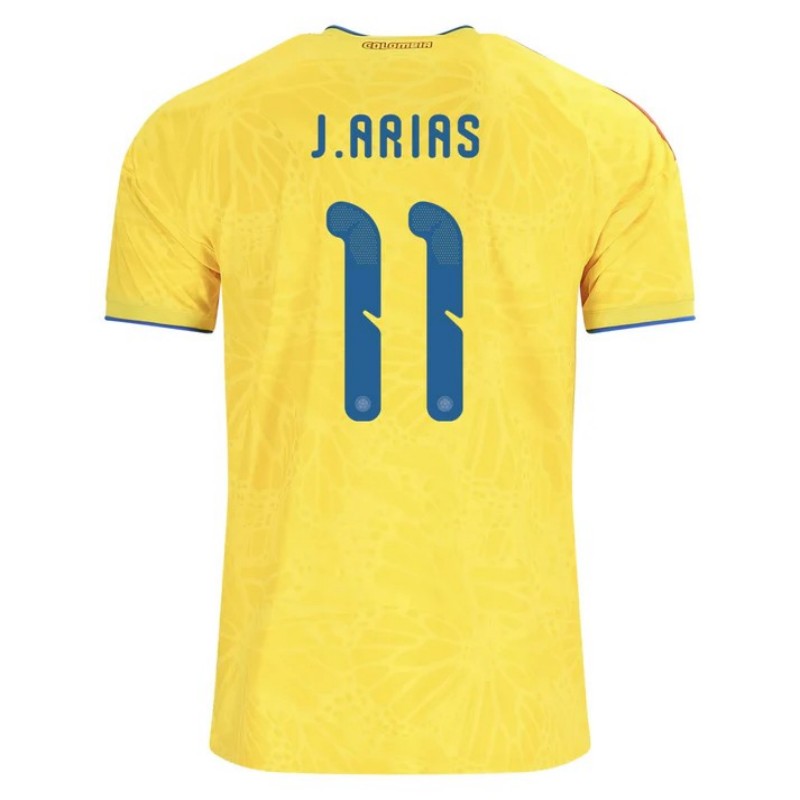Colombia Jhon Arias 11 2026 Home Jersey