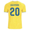 Colombia Juan Fernando Quintero 20 2026 Home Jersey