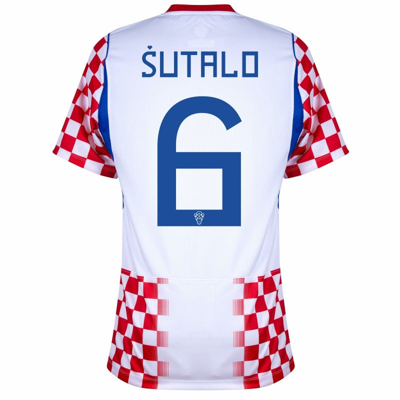 Croatia Josip Sutalo 6 2026 Home Jersey