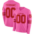 Custom Football Jersey Personalized Pink Red Stitched