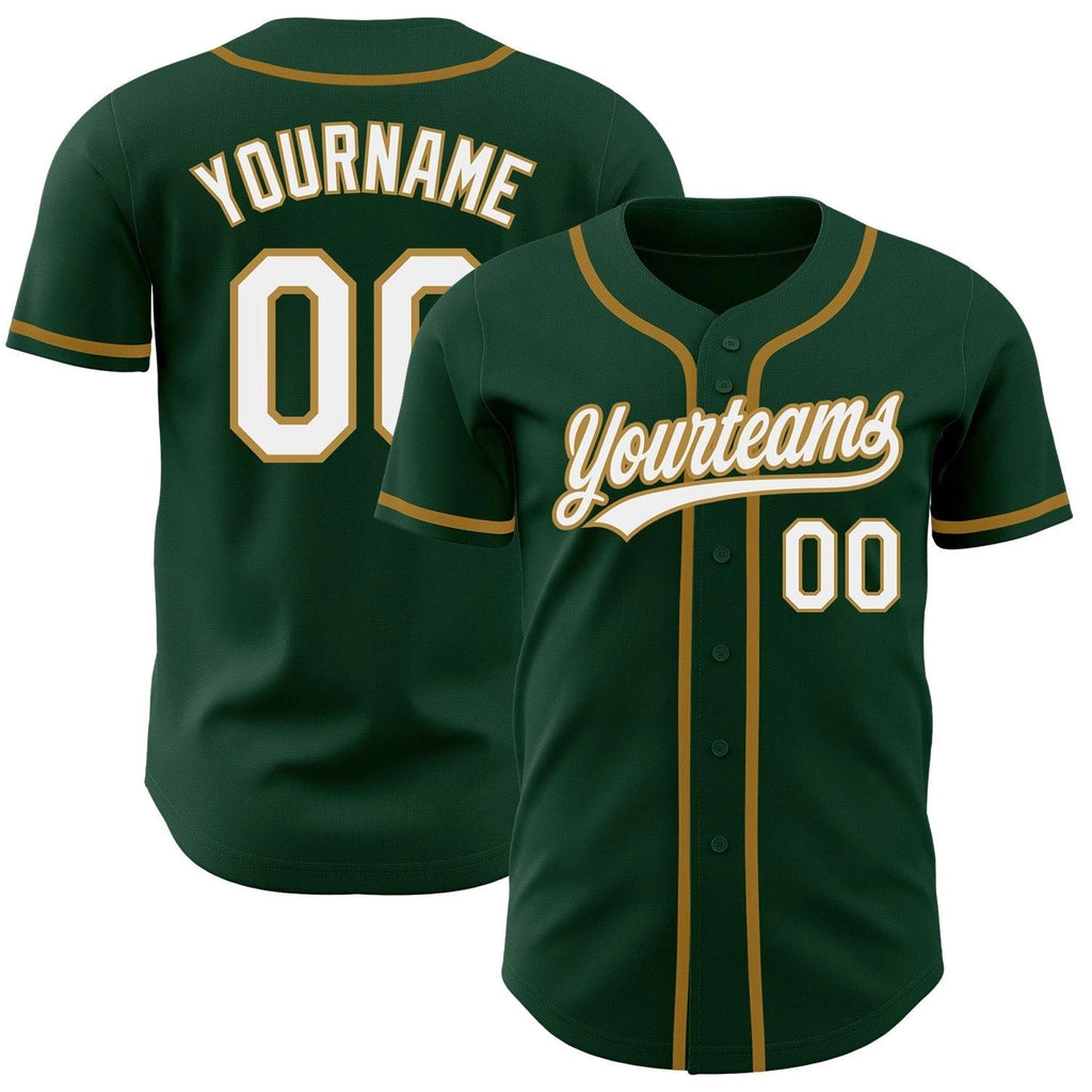 Custom Baseball Stitched Jersey Personalized Green