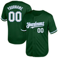 Custom Baseball Stitched Mesh Jersey Green