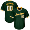Custom Baseball Stitched Pullover Jersey Personalized Green