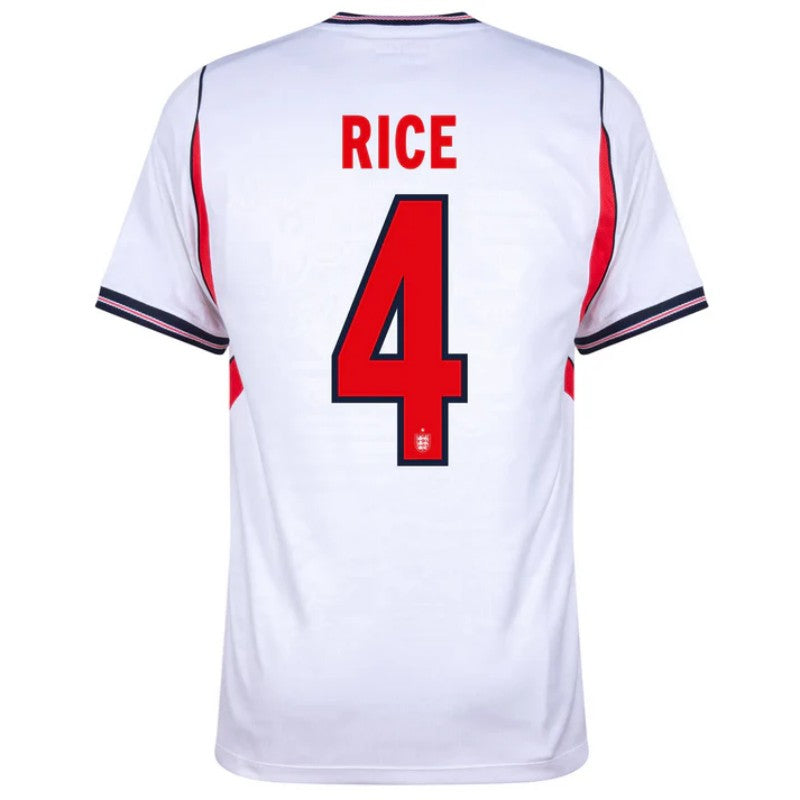 England Declan Rice 4 2026 Home Jersey