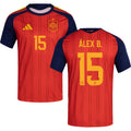 Spain Álex Baena 15 2026 Home Jersey
