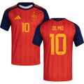 Spain Dani Olmo 10 2026 Home Jersey