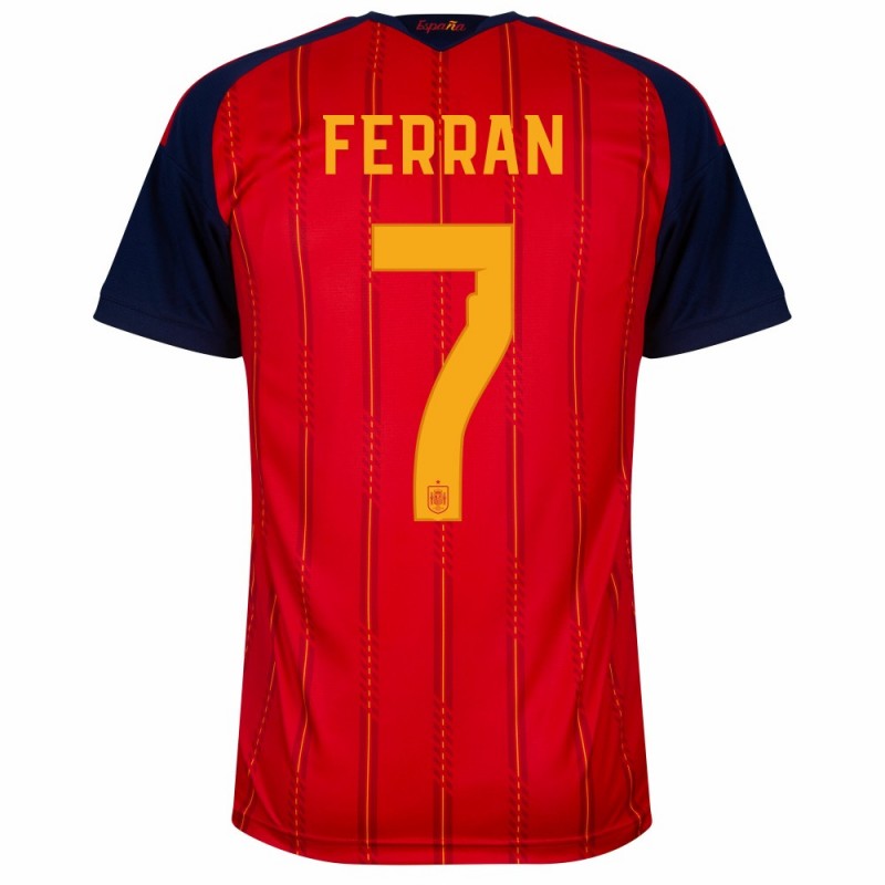 Spain Ferran 7 2026 Home Jersey
