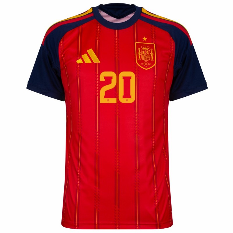 Spain Pedri 20 2026 Home Jersey
