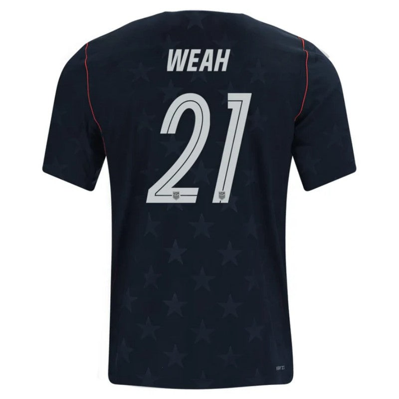 USA Timothy Weah 21 2026 Away Jersey