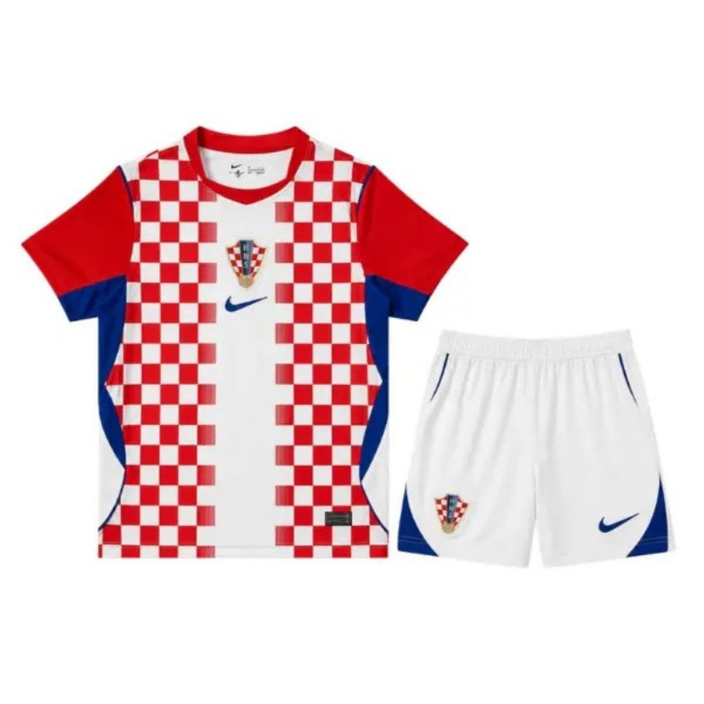 Youth Croatia Home Jersey & Shorts Kids Kits