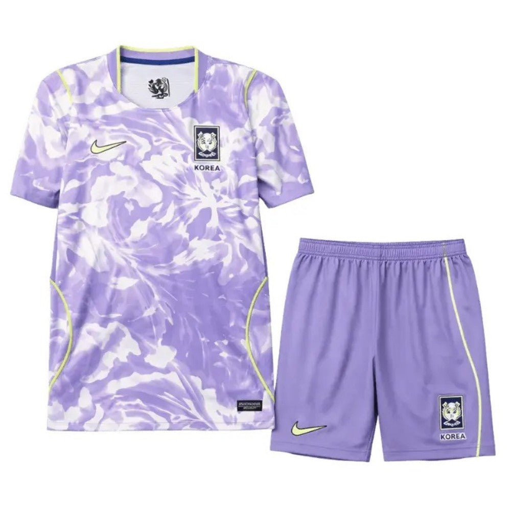Youth South Korea Away Jersey & Shorts Kids Kits