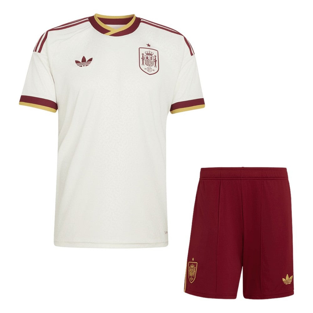Youth Spain Away Jersey & Shorts Kids Kits